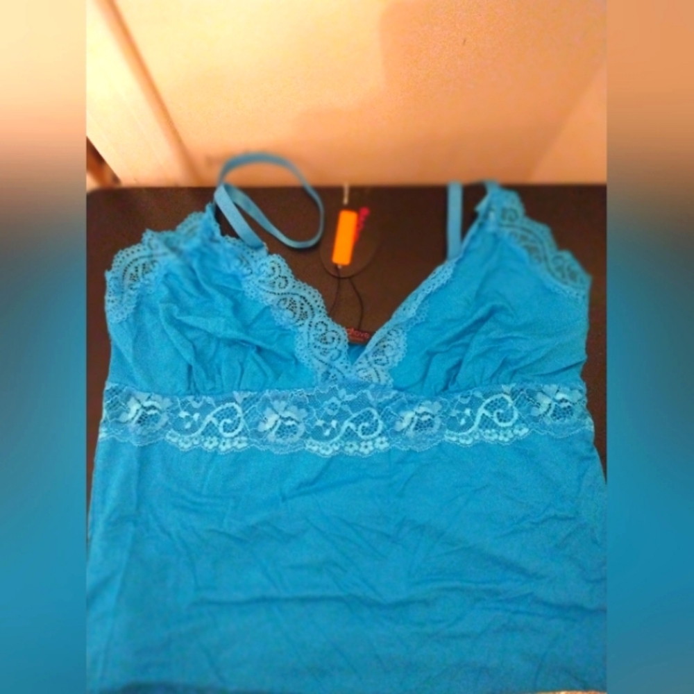 LOTUS BOSS SHINE: NEW with tags gorgeous aqua camisole and shorts set